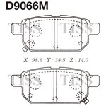 D9066M, Колодки тормозные дисковые