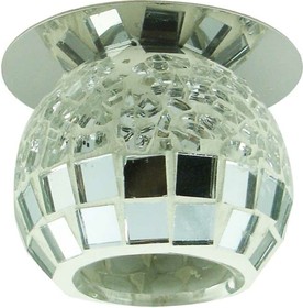 Встраиваемый светильник G9 мозаика хром+белый+зеркальный, FT 870 w