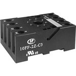 10FF-2Z-C3, 8 Pin 250V ac DIN Rail Relay Socket, for use with HF10FF & HF10FH ...