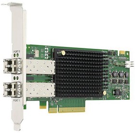 Фото 1/3 Сетевой адаптер Broadcom Emulex LPe31002-AP (LPe31002-M6) Gen 6 (16GFC), 2-port, 16Gb/s, PCIe Gen3 x8, LC MMF 100m, трансиверы установлены {