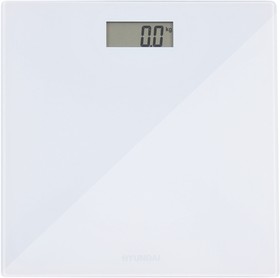 Фото 1/4 Весы напольные электронные Hyundai H-BS03563 макс.180кг белый
