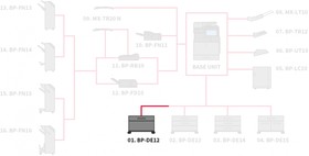 BPDE12 - Пьедестал высокий с лотком на 550 листов для Sharp BP50Mxx/BP70Mxx/BP50Cxx/ BP55C/BP60Cxx/BP70Cxx