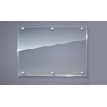 Доска стеклянная Cactus CS-GBD-90x120-TR прозрачный 90x120см