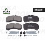 300.06.001, Колодки тормозные дисковые (комплект) 29318/29319 с полным установочным ремкомплектом \SAF/KNORR ST7-430