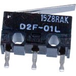 D2F-01L, Микропереключатель с лапкой 0,1А/30VDC