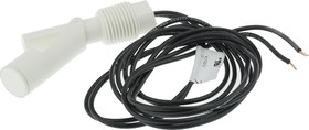 RSF88Y100R, RSF80 Series Horizontal External Polypropylene Float Switch, Float, 1m Cable, NO/NC, 240V ac Max