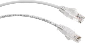 Неэкранированный патч-корд U/UTP, категория 5е, 2xRJ45/8p8c, белый, PVC, 3м PC-UTP-RJ45-Cat.5e-3m-WH