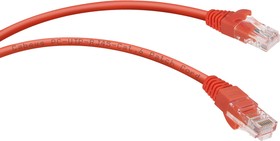 Неэкранированный патч-корд U/UTP, категория 6, 2xRJ45/8p8c, красный, LSZH, 3м PC-UTP-RJ45- Cat.6-3m-RD-LSZH