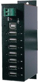 EX-1177HMVS, Industrial USB Hub with ESD Surge Protection, 7x USB-A Socket, 2.0, 480Mbps
