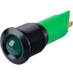 Q16P1BXXG220E, LED Indicator, Solder Lug / Faston 2.8 x 0.8 mm, Fixed, Green ...