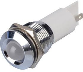 Q16P1CXXW24E, LED Indicator, Solder Lug / Faston 2.8 x 0.8 mm, Fixed, White, DC, 24V