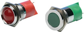 Q22P1CXXW220E, LED Indicator, Solder Lug / Faston 2.8 x 0.8 mm, Fixed, White, AC, 220V