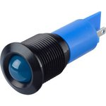 Q16P1BXXB220E, LED Indicator, Solder Lug / Faston 2.8 x 0.8 mm, Fixed, Blue, AC, 220V