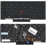 Клавиатура для ноутбука Lenovo Thinkpad X1 Nano Gen1 Gen2 черная с подсветкой