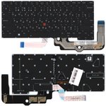 Клавиатура для ноутбука Lenovo ThinkPad T14s Gen 3/4 черная с подсветкой