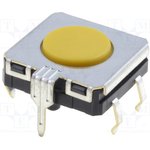 B3W-4105, Tactile Switches 12x12mm 350gf Flat plunger