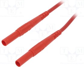 XMS-419-15022, Измерительный провод, силикон, 1,5м, красный, 32А