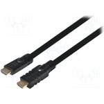 CHA0010, Кабель, HDMI 1.4, вилка HDMI, с обеих сторон, 10м, черный