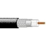 8218-010-U500, Coaxial Cable Braid Polyethylene 27AWG 3.81mm 30VAC Black 152m