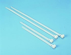 131-21019 REL100-PA66-NA, Cable Tie, Releasable, 100mm x 6.5 mm, Natural Polyamide 6.6 (PA66), Pk-100