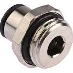 3101 10 21, LF3000 Series Straight Threaded Adaptor, G 1/2 Male to Push In 10 ...