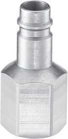 ERP 116103, Treated Steel Female Plug for Pneumatic Quick Connect Coupling, G 1/2 Female Threaded