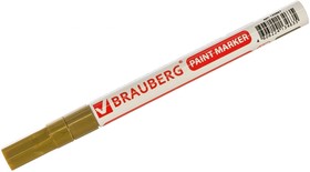 Лаковый маркер-краска 1-2 мм, золотой, нитро-основа, алюминиевый корпус, 150867