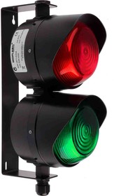 Фото 1/6 LED-TL-03-02-04, LED TL Series Green, Red LED Beacon, 2 Lights, 35 85 V, Bracket Mount