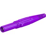 4 mm plug, screw connection, 2.5 mm², CAT III, purple, 66.9196-26