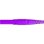 4 mm plug, screw connection, 2.5 mm², CAT III, purple, 66.9196-26