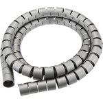 спиральный защитный рукав LXQ 10-3, полиэтилен, размер 10, цвет серый ...