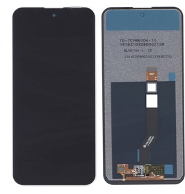 Дисплей (экран) в сборе с тачскрином для Nokia X20 черный
