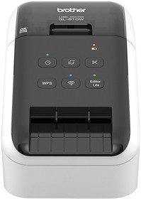 Фото 1/3 QL810WR1 - Принтер для печати наклеек Brother QL-810W (ширина лент до 62мм, 110наклеек/мин, 300т/д, ленты DK, WiFi, USB)