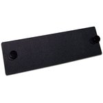 Adapter plug panel, for LAN-FOBM crosses, black LAN-APM-BLNK
