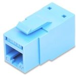 RV6MJKUTB-S1, Modular Connectors / Ethernet Connectors CAT6+ JACK TIA BLUE CONNECTOR