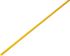 Фото 1/4 20-1002, Трубка термоусаживаемая ТУТ нг 1,0/0,5мм, желтая, упаковка 50 шт. по 1м