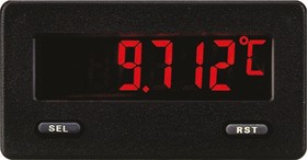 CUB5TCR0, Digital Panel Meter, Thermocouple, 5 Digits, Character Height 12.2mm, 68x33mm, 9 ... 28 VDC