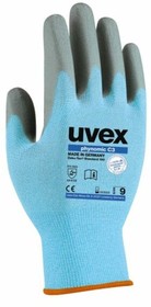 60080 11, Phynomic C3 Blue Elastane Cut Resistant Work Gloves, Size 11, XL, Aqua-Polymer Foam Coating