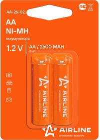 Батарейки AA HR6 аккумулятор Ni-Mh 2600mAh 2шт AA-26-02