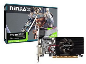 Фото 1/4 Видеокарта Ninja (Sinotex) GT610 PCIE (48SP) 2G 64-bit DDR3 DVI HDMI CRT
