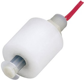 Фото 1/2 116826, LS-3 Series Vertical Polypropylene Float Switch, Float, 610mm Cable, SPST NO
