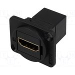 CP30200G, Разъем HDMI, 19 контакт(-ов), Гнездо, Монтаж в Панель, Проходной ...