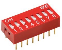 418117270901, DIP Switch Slide 1-Pin 2.54mm PCB Pins