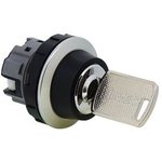 CW4K-3A, Keylock Switch Actuator, 3 Positions Latching Function Keylock Black / ...