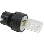 YW1K-21B, Keylock Switch Actuator, 2 Positions Spring Return from Right Keylock ...