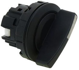 Фото 1/2 CW1S-2L, Selector Switch Actuator, 2 Positions, Plastic, Black, Latching Function