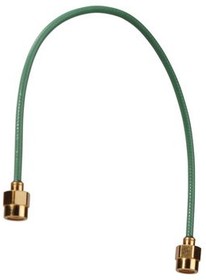 MICROBEND R-3, RF Cable Assembly, SMA Male Straight - SMA Male Straight, 76.2mm, Green / Transparent