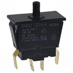 D2D-3104, Interlock Switches DPST-NO 3mm Ct gap Panel Mt type