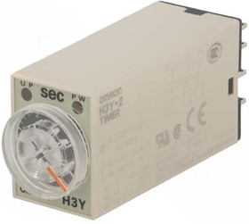 H3Y-2 AC100-120 5S, Реле времени, 1с-30мин, DPDT, 100-120ВAC, панелька, -10-50°C, IP40