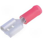 9-160583-2, PIDG FASTON .250 Red Insulated Female Spade Connector, Receptacle ...